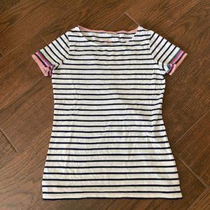 Boden Striped Short Sleeve Tee